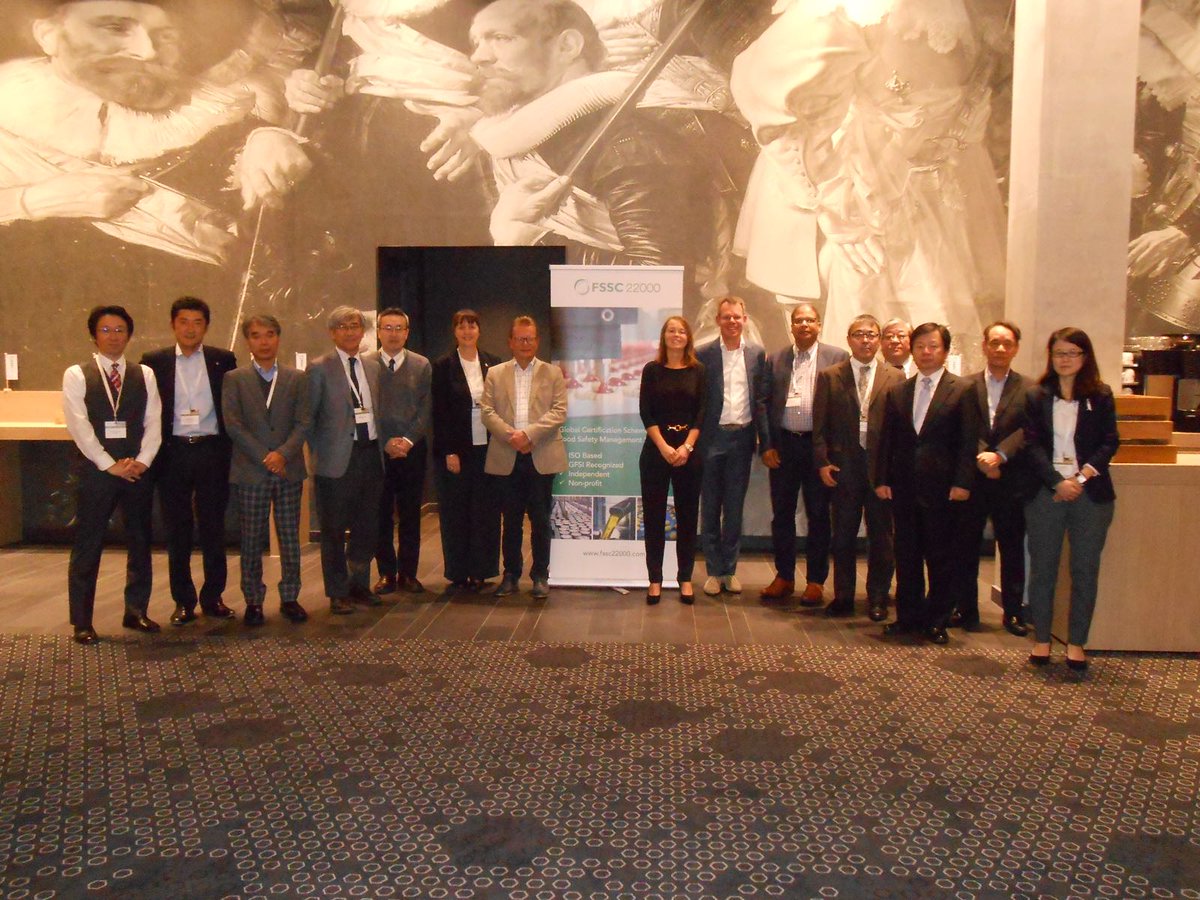 FoundationFSSC's tweet photo. Yesterday at the Harmonization Conference Amsterdam we were happy to meet with #JACB. Thank you for your presence #fssc22000 https://t.co/aRKyWRUMrI