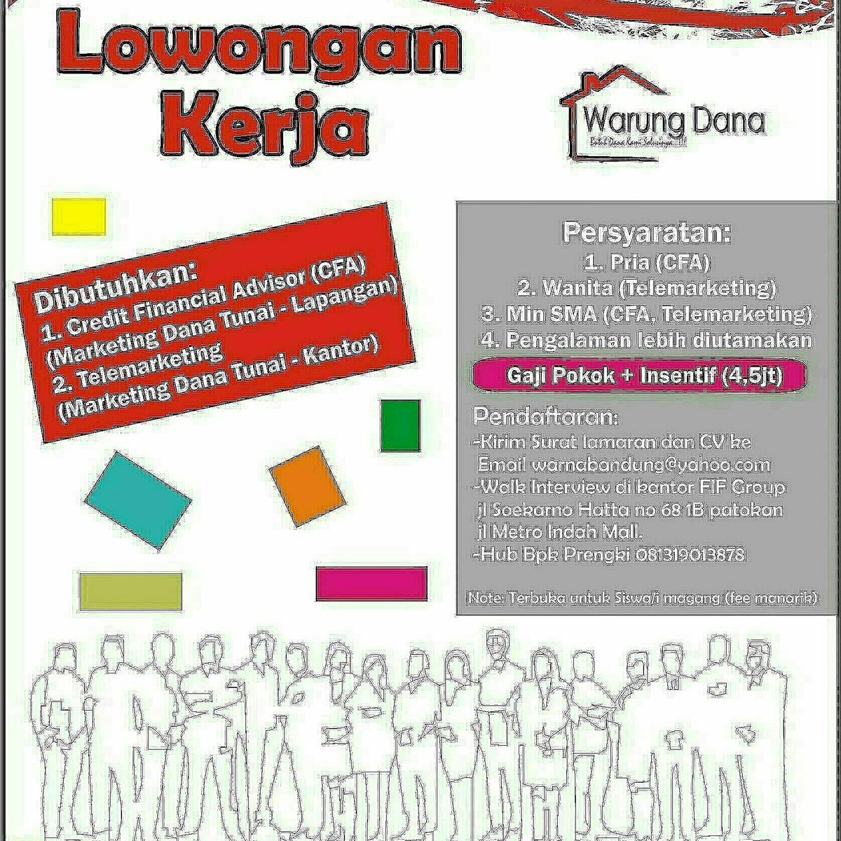 warnabandung's tweet photo. Semangat jumat agung  terbuka utk siswa/i SMK yg mau PKL bidang marketing saat nya join  #marketing #danatunai #pendapatan #unlimited #SMK https://t.co/Db2uKILkeA