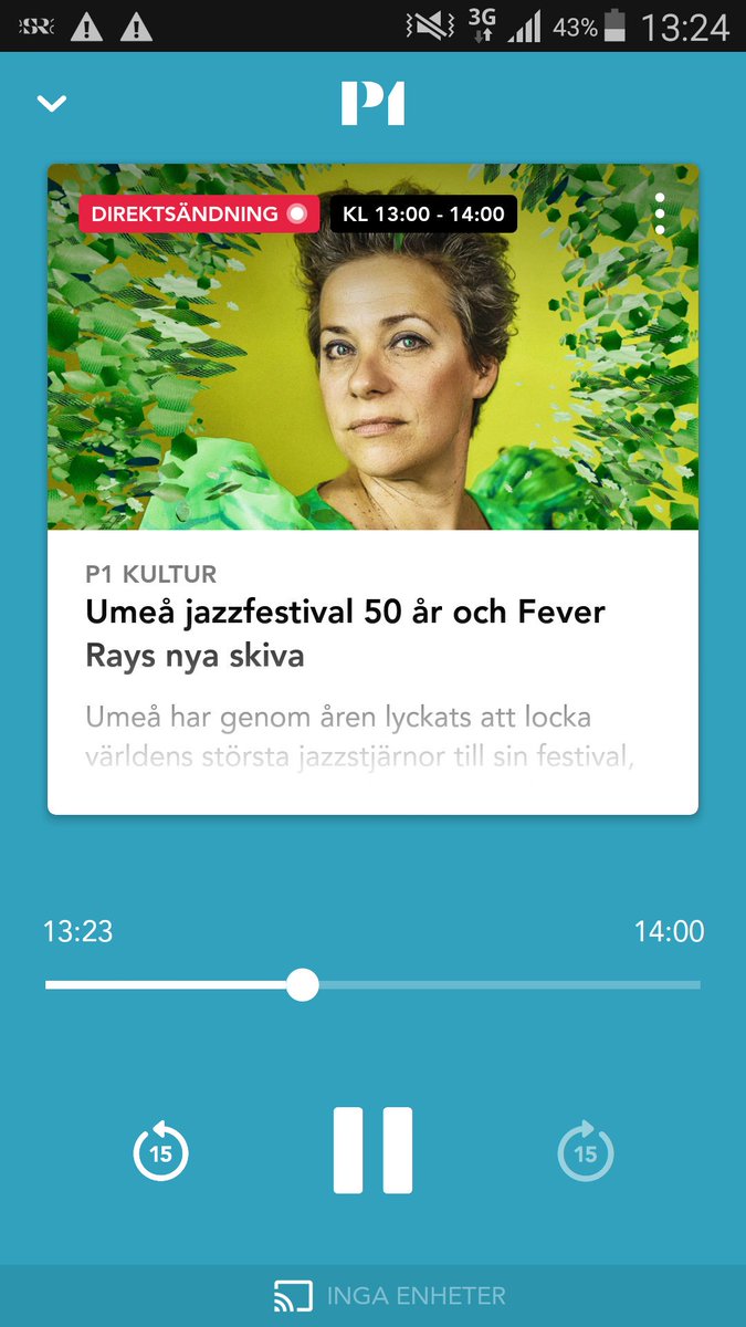 Vindla's tweet photo. Just nu! Käraste Lina Nyberg @toklina i direktsänd intervju i P1 @SR_Kultur  👌 https://t.co/bGQweQIoYk