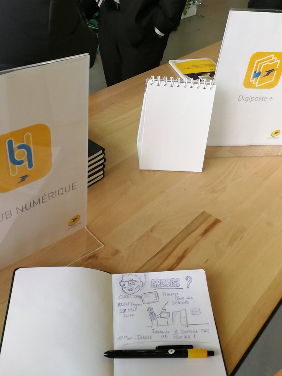 Marc_DUGUE's tweet photo. #sketchnotes à toute heure au #WEFAngers avec #lppdl https://t.co/R2pu4b4Scv