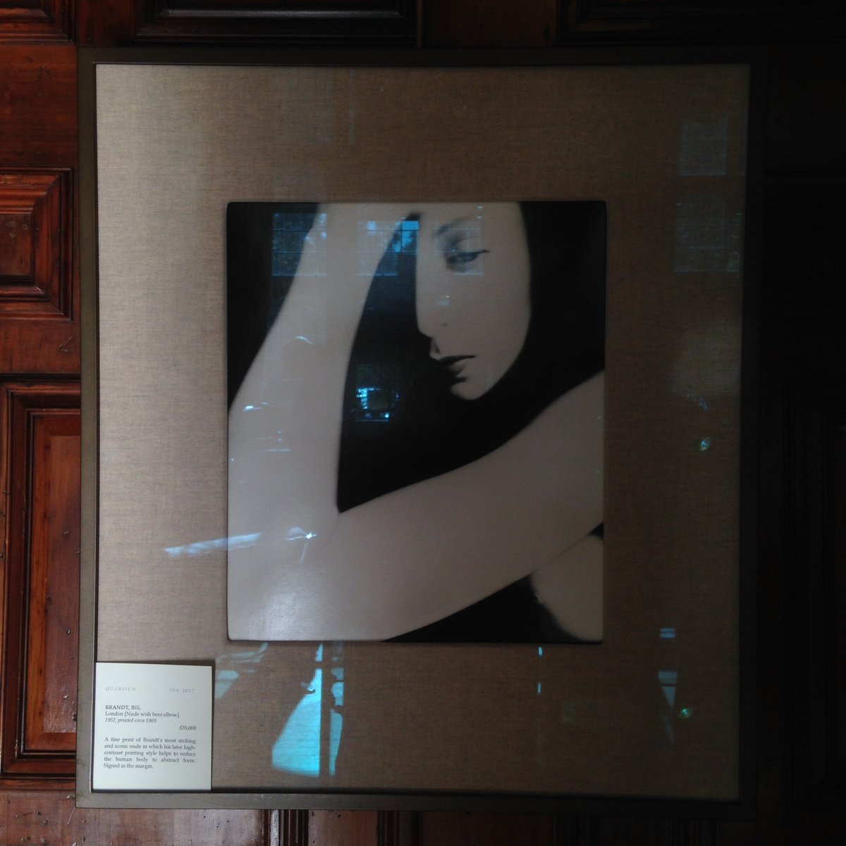 Fine print by Brandt Bill, "Nude with bent elbow", £35,000. 
At Bernard Quaritch's stall.
#inkfair #bookfair #artfair #londonlife #print