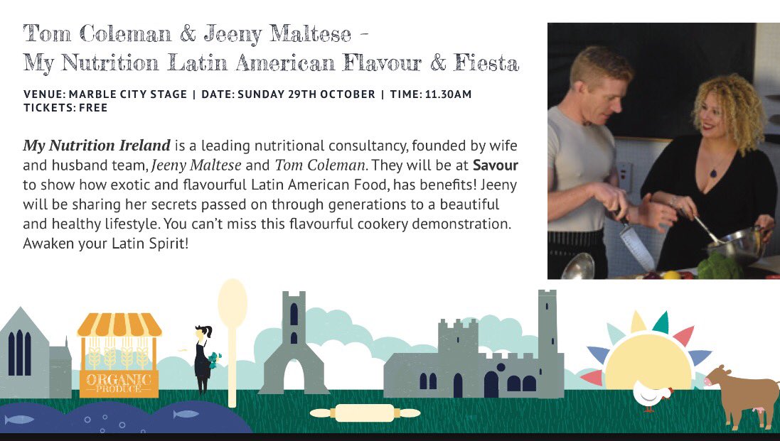 MyNutrition2's tweet photo. What are You Doing This Bank Holiday Weekend? Come Say Hi at @SavourKilkenny Enjoy Gorgeous Food &amp; Great Live Cookery Demos #SavourKilkenny https://t.co/jkn19E6Ddj