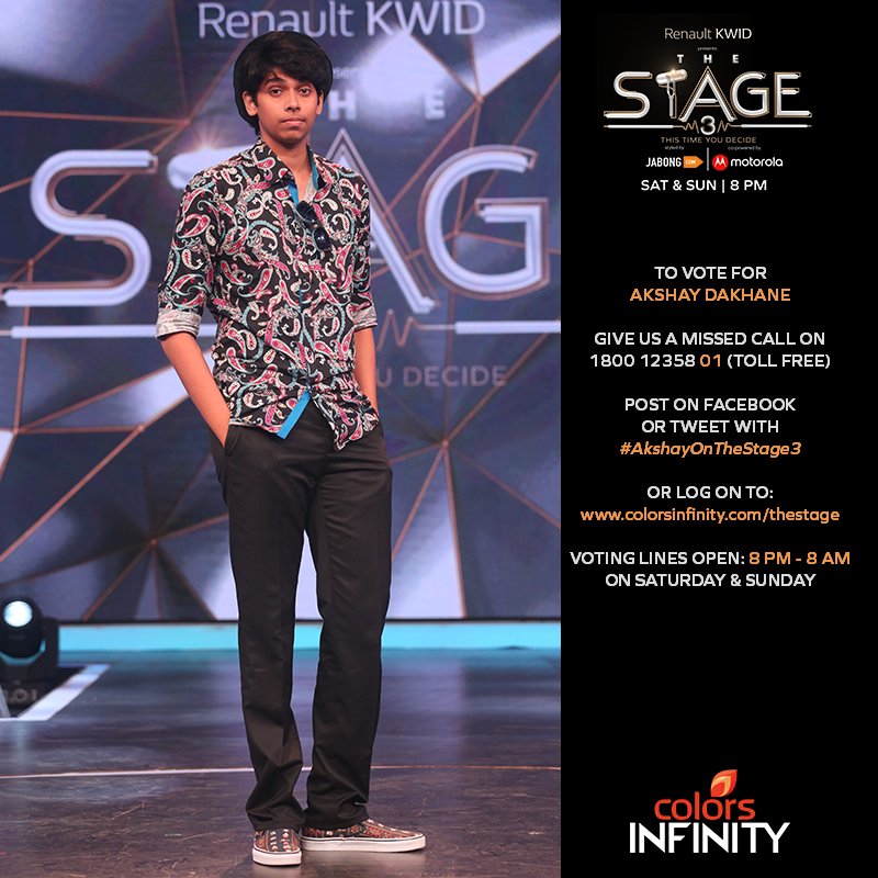 colors_infinity's tweet photo. To vote for @AkshayDakhane, follow instructions in the image!
#TheStage3 #ThisTimeYouDecide
@RenaultIndia @JabongIndia https://t.co/ygkwKmGP6i