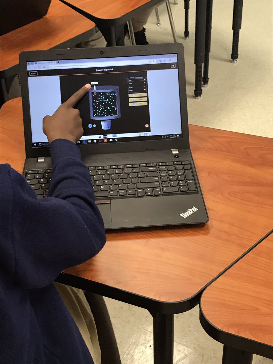noeld123's tweet photo. @Promethean Panel using @pascoscientific bluetooth temp sensor:measure hot and cold using @ClassFlow to understand molecules @MyChoiceMyKCC https://t.co/oTSSQH31wu