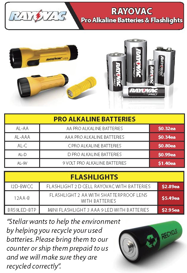 #rayovacbatteries #flashlights #SellarIndSales #FlyerSpecials