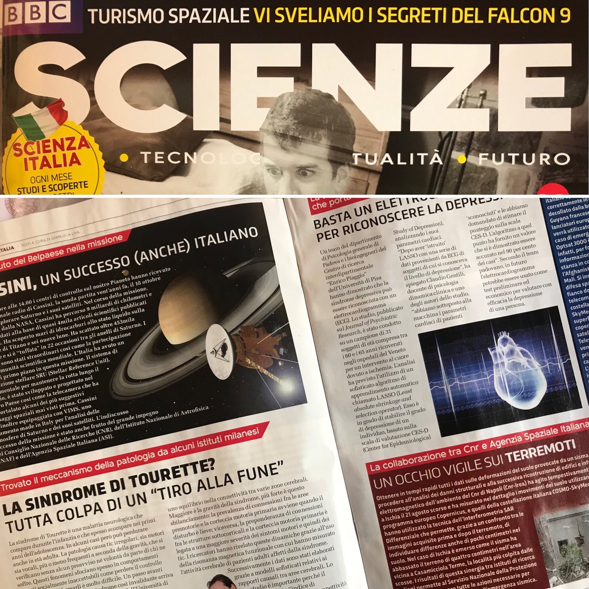 livagianluca's tweet image. È in edicola #BBCscience! Su “#Scienza Italia” ogni mese racconto alcuni degli studi dei ricercatori e ricercatrici del nostro paese!