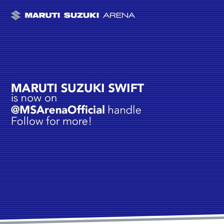 maruti_swift's tweet image. For more updates on #MarutiSuzuki #Swift head to the @MSArenaOfficial handle!