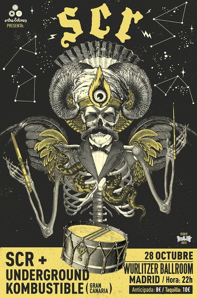 #concierto:

<a href="/SCRofficial/">SCR Official</a> y @undergroundkombustible el 28 en <a href="/wurlitzerballro/">Wurlitzer Ballroom</a> j-musind.blogspot.com.es/2017/10/scr-y-…