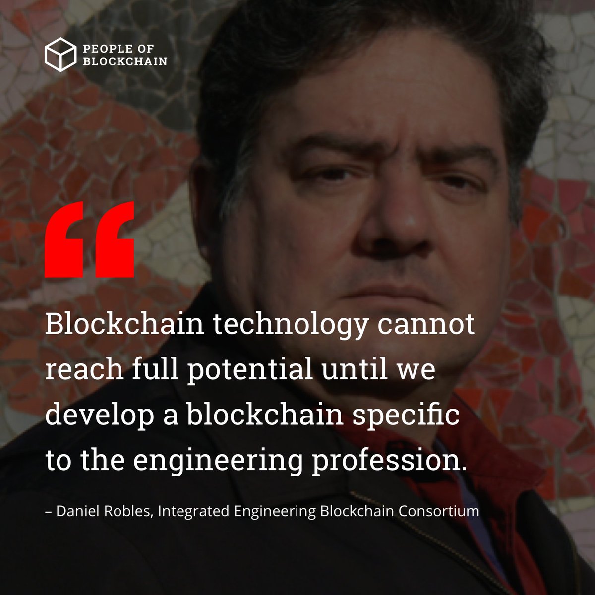 Daniel Robles is the Founder of the Integrated Engineering Blockchain Consortium.#blockchain #peopleofblockchain #tech #bitcoin #ico #iot