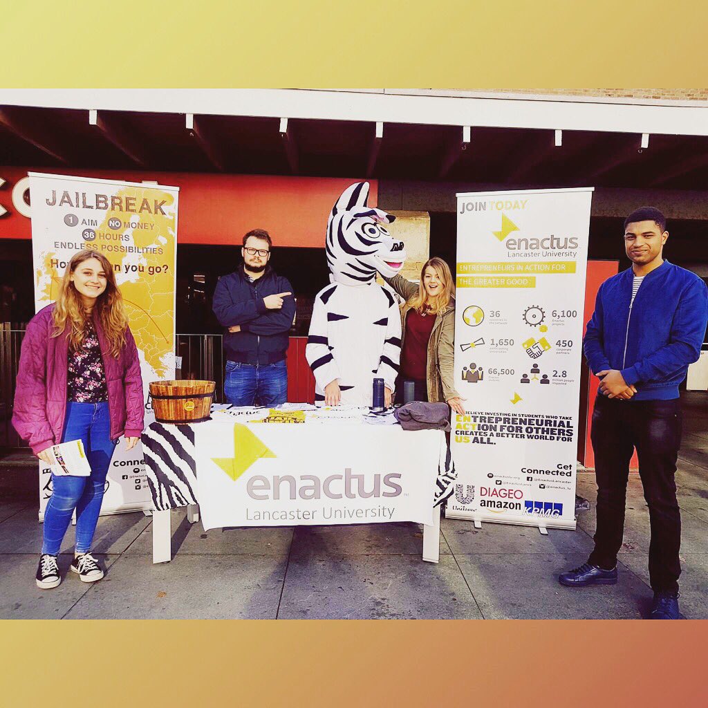Enactus Lancaster (@enactuslancs) on Twitter photo Find out how to escape the UK with us!! Come to Alexander SQ right now to find out more!!
#lancasteruniversity 
#enactus
#jailbreak Find out how to escape the UK with us!! Come to Alexander SQ right now to find out more!!
#lancasteruniversity 
#enactus
#jailbreak