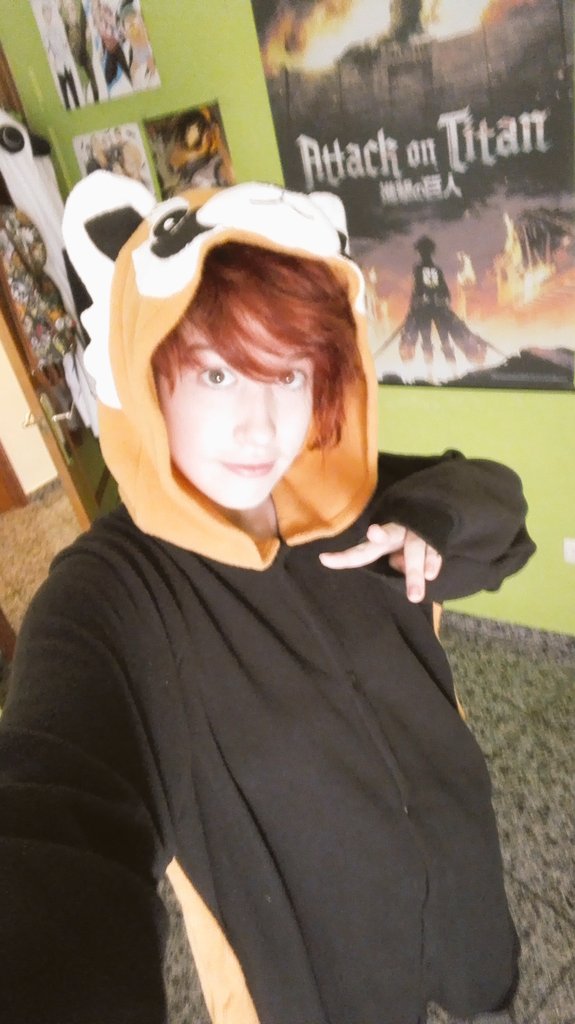 Gabirorojas's tweet photo. KIGURUMI TIME!!!
#japon #kigurumi #anime #mapache #kawaii #pandarojo #furry #anzous #cute https://t.co/FGZDcQaJZ9