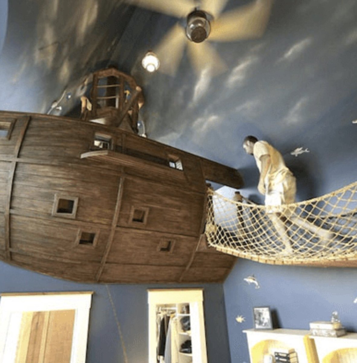 vanillaice's tweet image. How about a DIY project. 
A Flying pirate ship in your bedroom. #GetItHowYouLiveIt