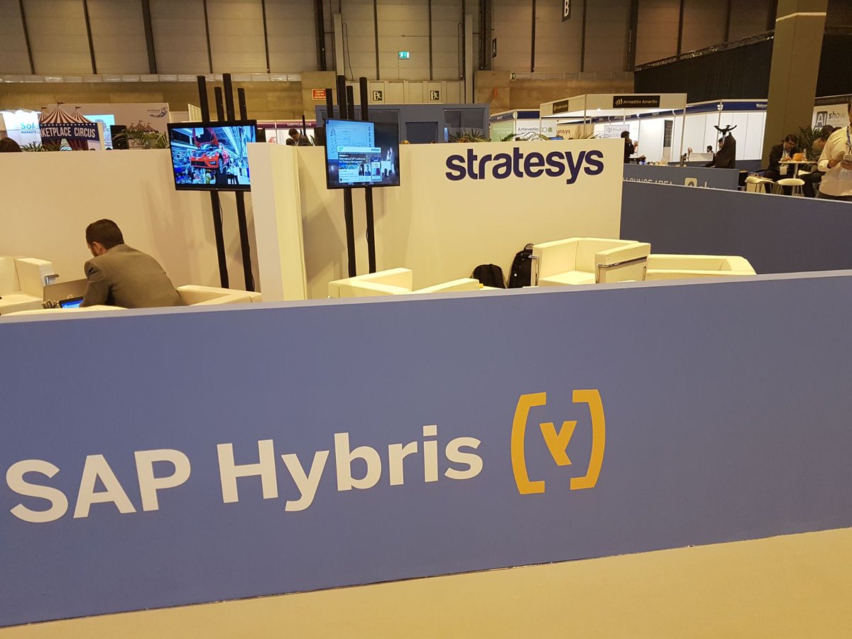 stratesys's tweet photo. Esta semana hemos estado en #eShowMAD2017 con @SAPSpain  hablando de @SAPHybris #B2B #DigitalMarketing - mÁs Info 👉 https://t.co/LVoKRAbZ1m https://t.co/a0lOAarIyY