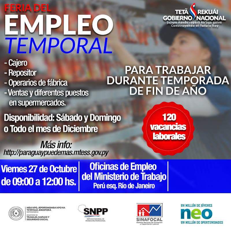 DGE_Py_'s tweet photo. ¡Llegó el gran día! Te esperamos en Perú esq. Río de Janeiro hasta las 12:00 hs. ¡Esta es tu oportunidad de seguir creciendo! #PyPuedeMás https://t.co/H4aAWbGWzJ
