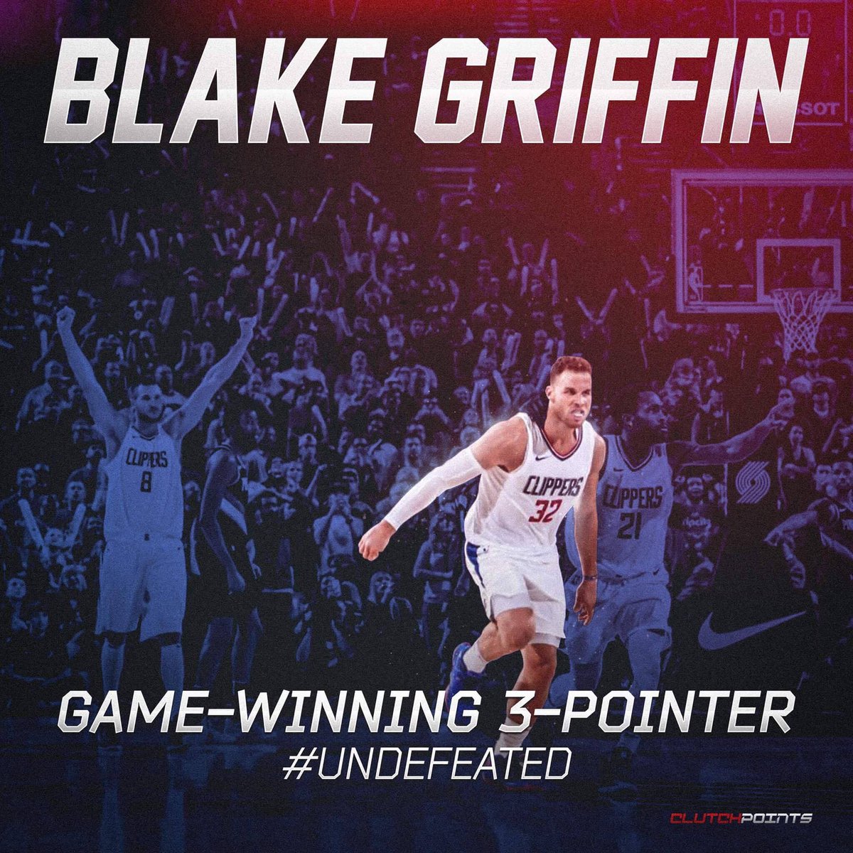ClipperNationCP's tweet photo. Blake Griffin &amp; co. proving that they are more than just Chris Paul's leftovers. #UNDEFEATED https://t.co/QV9m1gwxVD