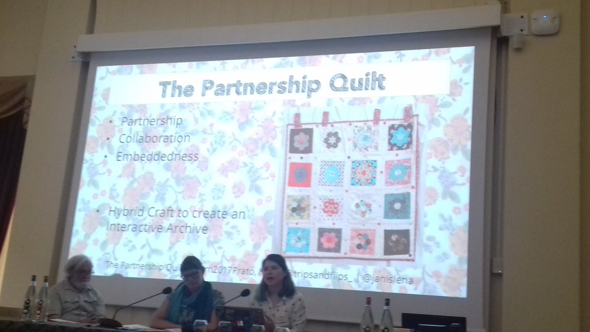 ademoor's tweet photo. .@tripsandflips_ @janislena The Partnership Quilt: an interactive living archive of sex worker voices #CIRN2017 https://t.co/vS7XCWiDPF