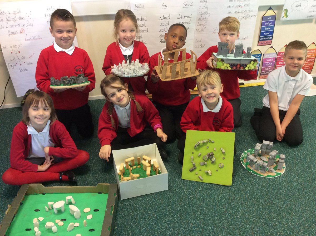 missrefoster's tweet photo. As homework children researched and created Stone Henge! We've had some very creative and delicious models made! @BoothferryPS https://t.co/0ODvlHOF2Z