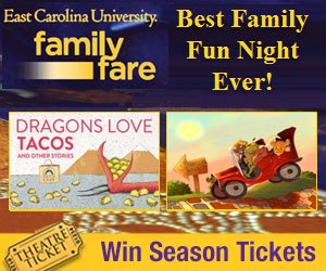 Win season tickets to ECU's Family Fare series from witncontests.com  bit.ly/2ll9Kc3