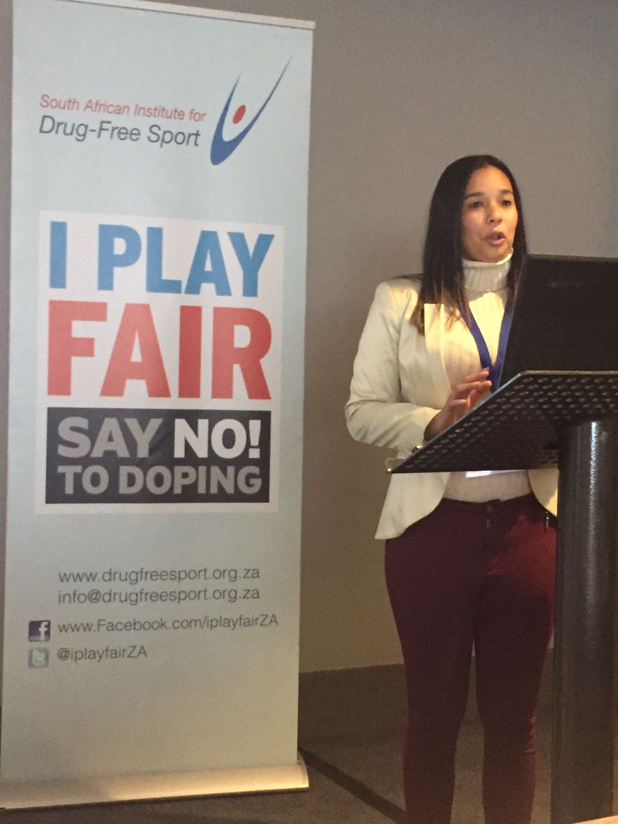 drugfreesportZA's tweet photo. SAIDS was well represented @SASMA2017, hosting a stand &amp; session on risks &amp; red flags with supplement use, to the latest testing  techniques https://t.co/CAGeKmBcGP