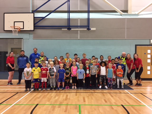 furnesspolice's tweet photo. Multisports activities funded by the PCC and The Billincote Charity, organised by PCSOs John McVea and Louise Johns #keepingkidsfit https://t.co/ztkoYD3CeG