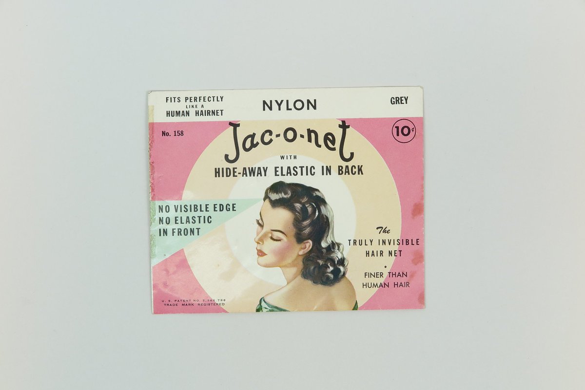 amhistorymuseum's tweet photo. Today in 1938: E.I. du Pont de Nemours &amp; Company announces their invention: nylon. Here's a small sample of what contains nylon: https://t.co/uOHteP6fL6