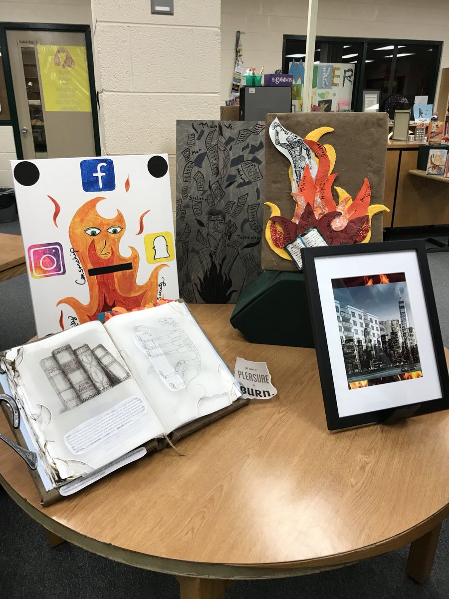 CarterMSReads's tweet photo. Happening in the #CMS_Lib today: 8th gr Hon ELA presentations on classic novels! #BooksRLit #hornetpride https://t.co/oOo6GOHrDZ