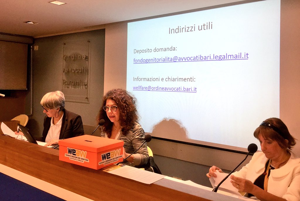 tfd_acqua's tweet photo. #27ottobre approfondiamo l'app #WeAvv #FondoGenitori con l'intervento dell'avv.ta Giovanna Brunetti #bestpractice https://t.co/0Nfpok7tvx