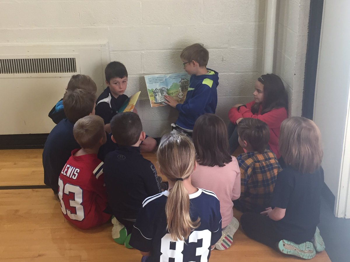BukerSchool's tweet photo. 5th graders leading an all school read. #bukercommunity https://t.co/6f5iqDCW2C
