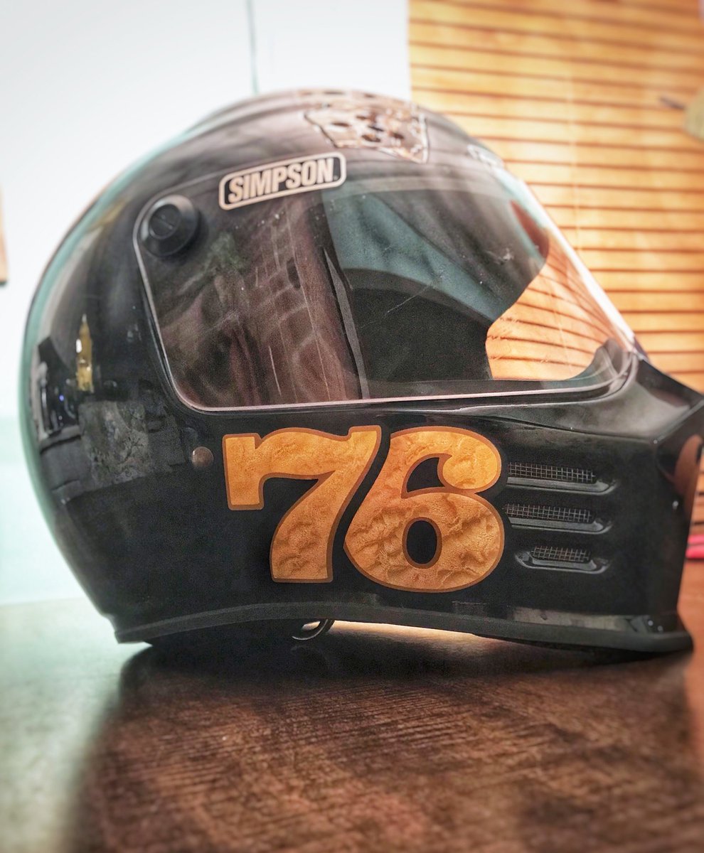 BChoicecycle's tweet image. Lettering Services by ChoiceCycleProducts. #simpson #helmet #lettering #goldleaf #motorcycle #racenumber #bike #harleydavidson