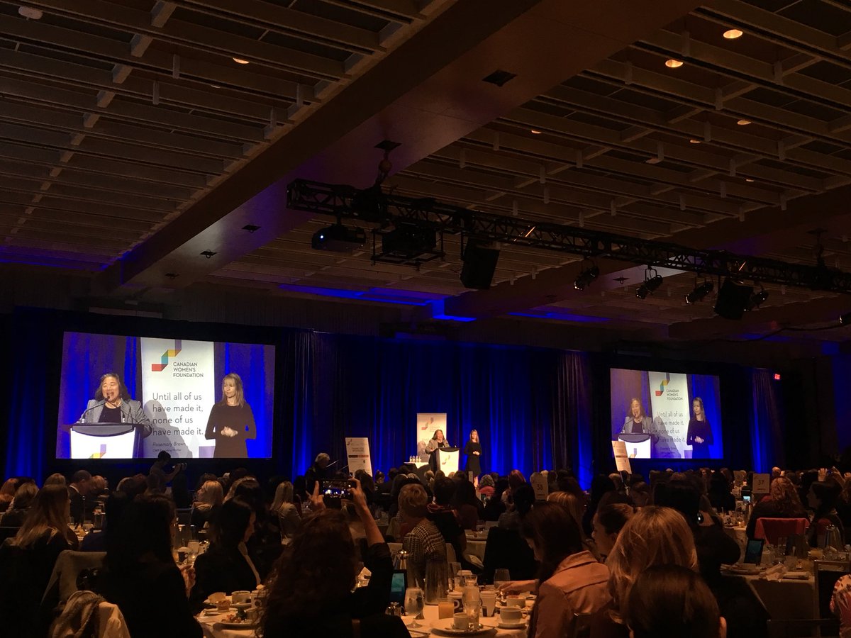 We are very proud to be here with Tina Tchen supporting the Canadian Women’s Foundation, thank you for the inspiring breakfast!