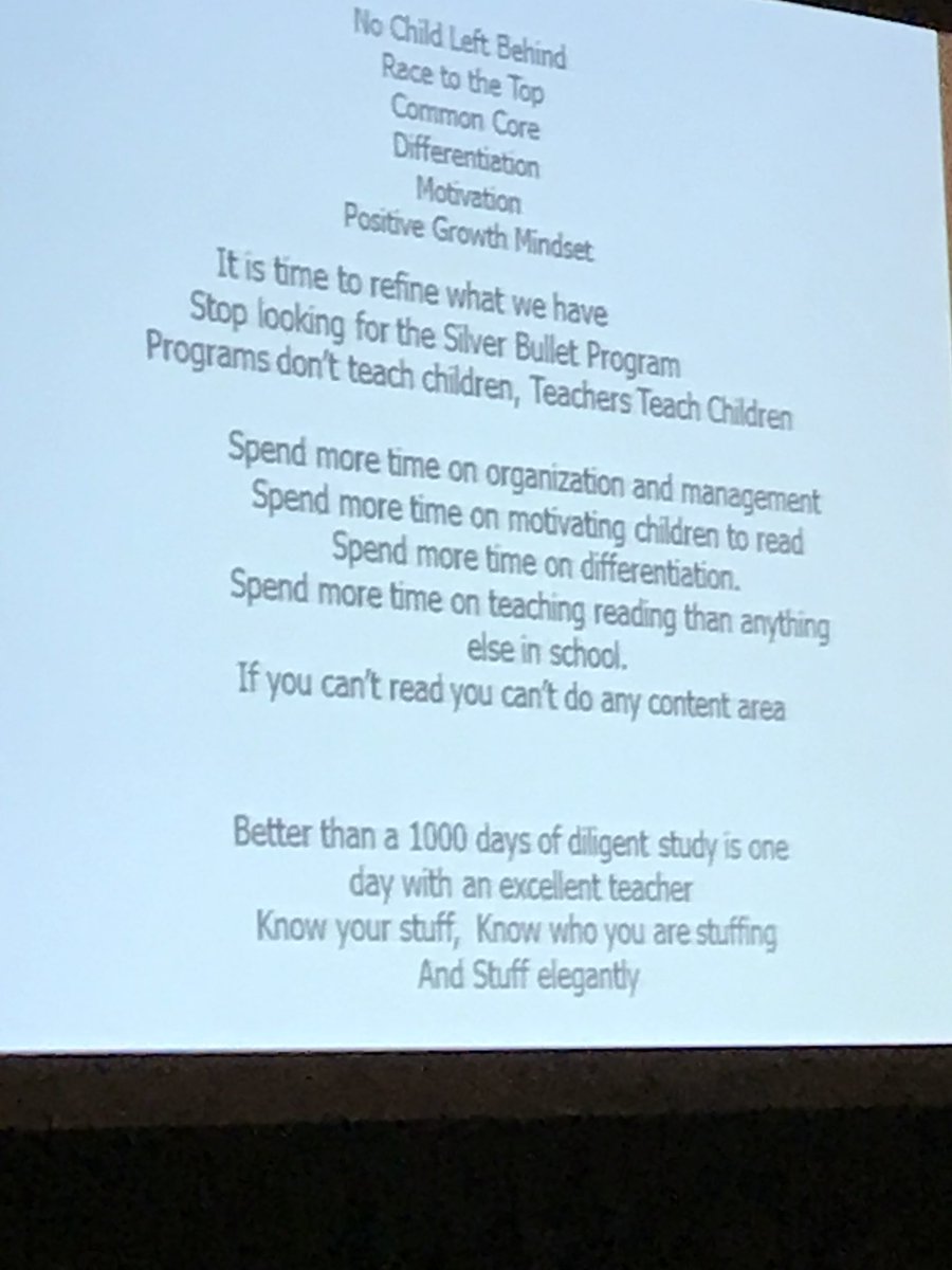 Programs don’t teach..teachers teach!