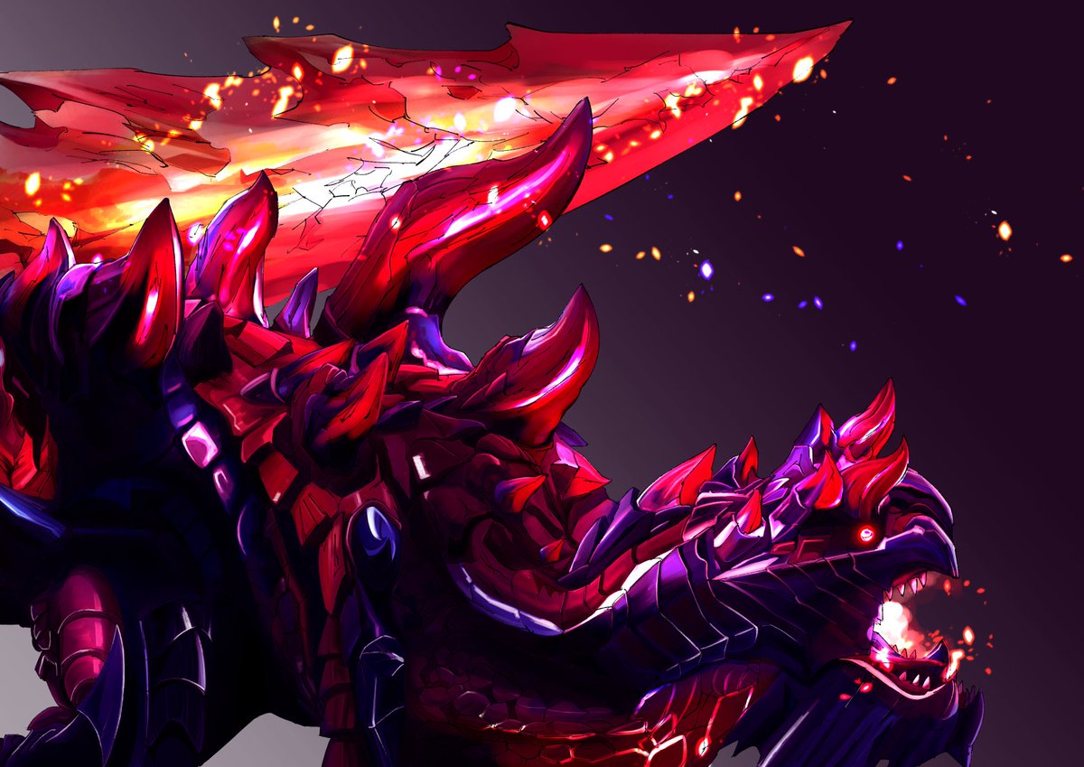 みうラッキー32 En Twitter 燼滅刃ディノバルド 過去絵の再編集です ｍ イラスト モンハン