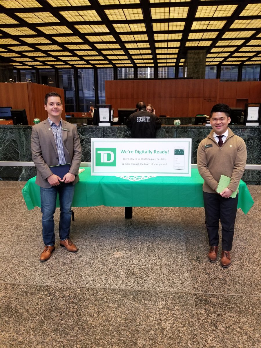Digital ready at King &amp; Bay! @AlexDS_TD @NicoleKubica_TD @VPallonji_TD #digitalfriday #TD #TDCanadaTrust