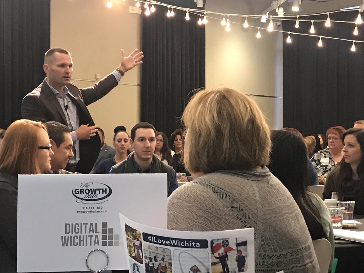superdumb's tweet photo. Wake up, Wichita! @TheSalesLion is shaking things up at @ABODEVenue this morning. #saleslionict #ilovewichita #b2b #b2c #digitalict https://t.co/uIhdFvpeht