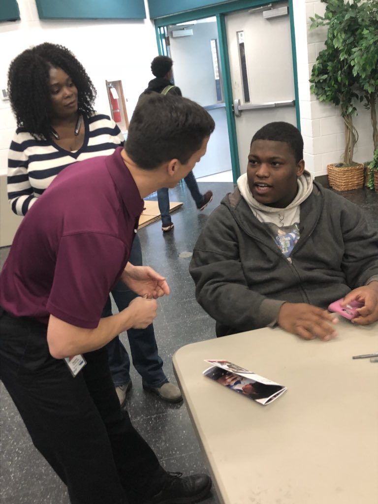 LaShawnHawley's tweet photo. Mr. Tsotsoro &amp; Mr. Burwell answers questions about Dill &amp; about the #NCTAP apprenticeship program at @OfficialSVHS #VanceCoProud #goVCScte https://t.co/1zmkN8znbQ