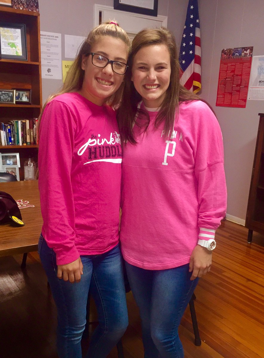 FCAHS_Athletics's tweet photo. Jewel Murphy and Amber Fields will represent FCAHS at Pink Huddle this weekend..... https://t.co/0CL9OwCXiY