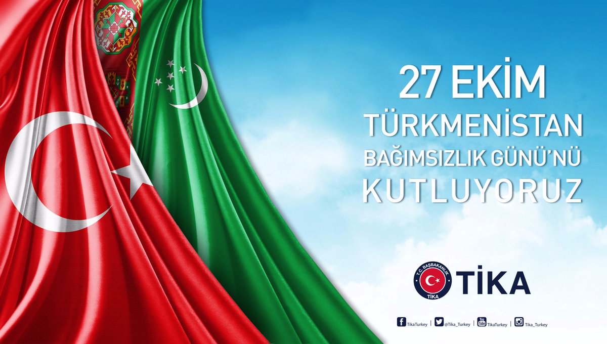 Dost ve kardeş ülke #Türkmenistan'ın Bağımsızlık Günü'nü kutluyoruz.