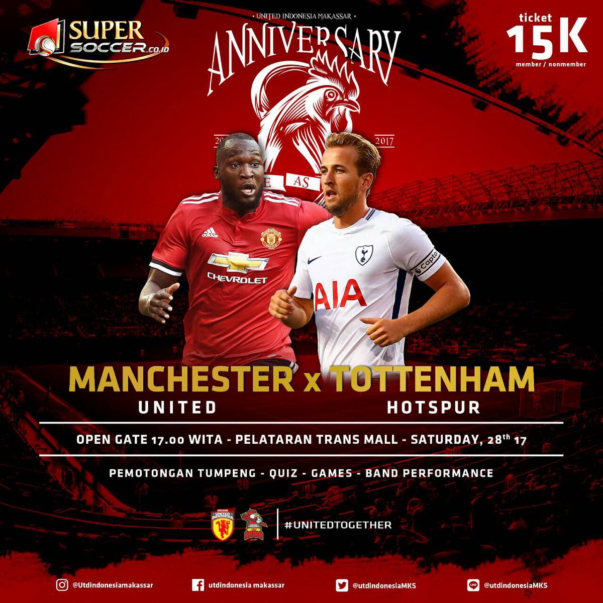 Jangan lupa besok ! datangki nah, seru seruan malam minggu sama anak bola 😍