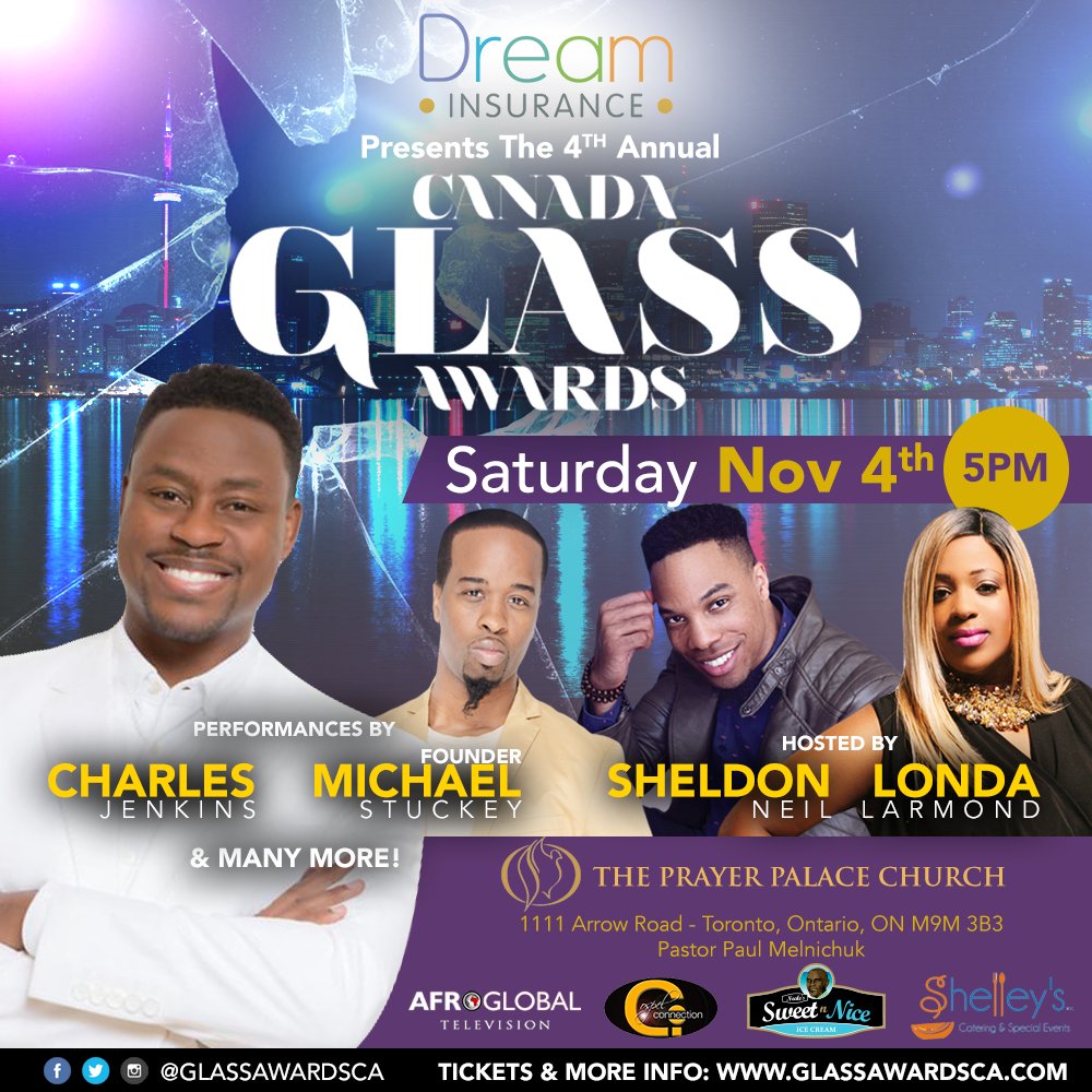 glassawardsca's tweet photo. #DreamInsurance presents 2017 Canada Glass Awards. Performance by @CharlesJenkins7! https://t.co/cOjsUXp2CZ https://t.co/2xGVfrWvZQ