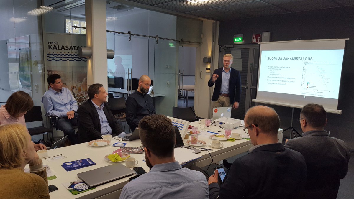 Vihdoinkin vieraanamme <a href="/hiedanranta/">Hiedanranta</a> <a href="/SmartTampere/">Smart City Tampere</a> ! #Jakamistalous teemana, kuinka skaalata ratkaisut kuten #rentapark ja #joustotilat.