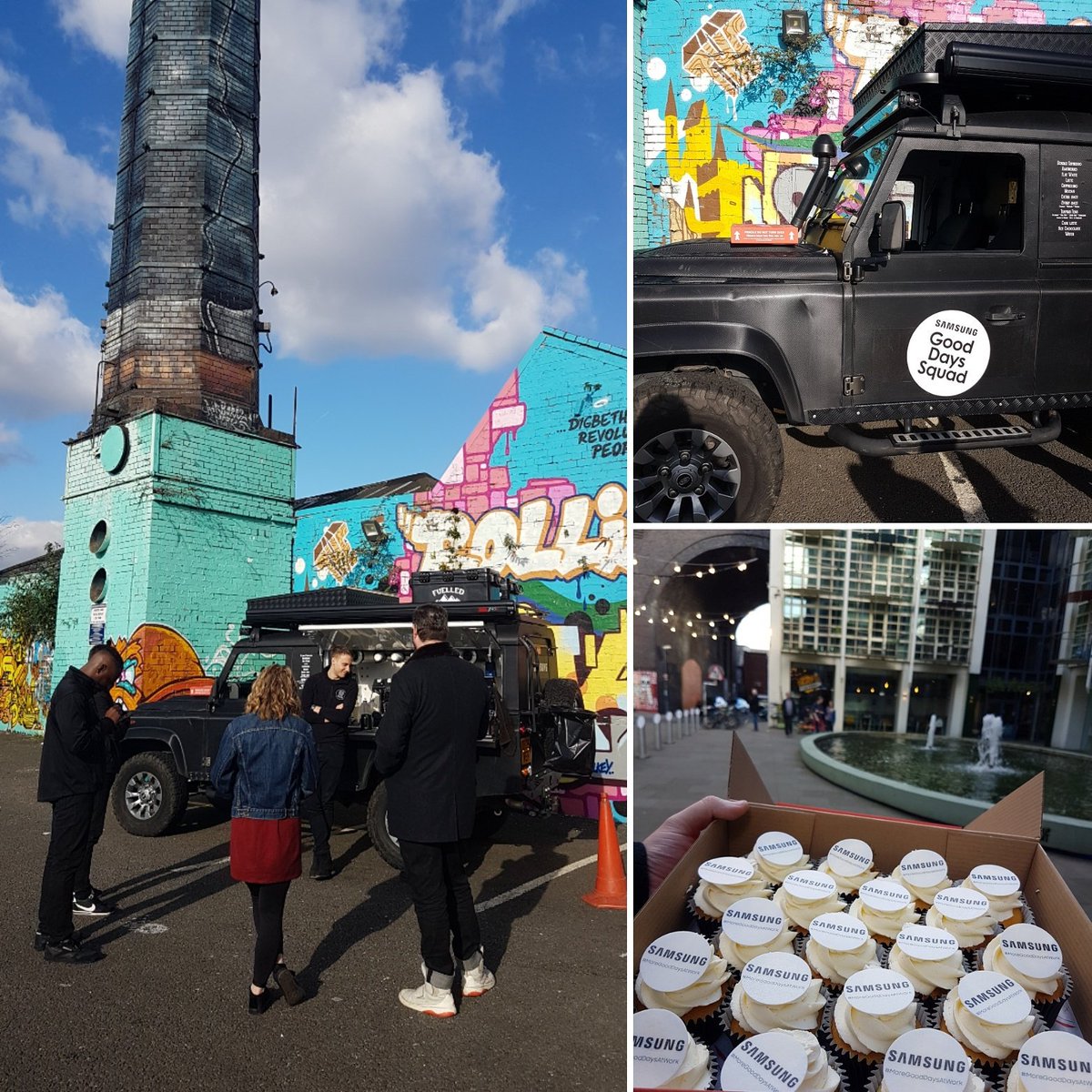 redcandyuk's tweet photo. Thanks for bringing us coffee and cakes @samsungbusiness! Made our afternoon! π #MoreGoodDaysAtWork #fridayfeeling https://t.co/4mKOYWJZck