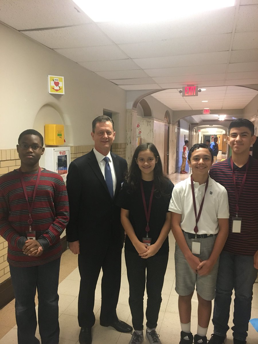 LCJSMS students and Board President @ the public policy convention