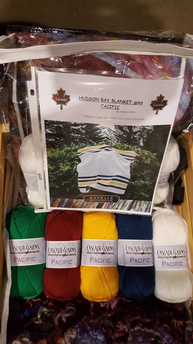ArtisanthropyCA's tweet photo. Love #CanadianHeritage? Grab your #knitted #HudsonsBay #BlanketKit from us at booth 311 https://t.co/nlSHIecxH9