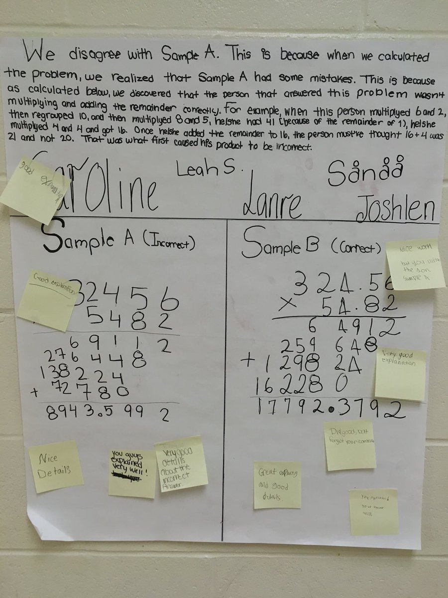 Connecting mathematical reasoning with writing #CPSMathandMe <a href="/mlepcampbell/">Emily</a>