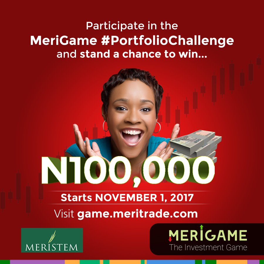 MeristemNigeria's tweet photo. Trade real stocks quoted on the Nigerian Stock Exchange with Virtual Money on #MeriGame by Meristem. Visit https://t.co/ioArmJErt9 https://t.co/ek6r5hIuBy
