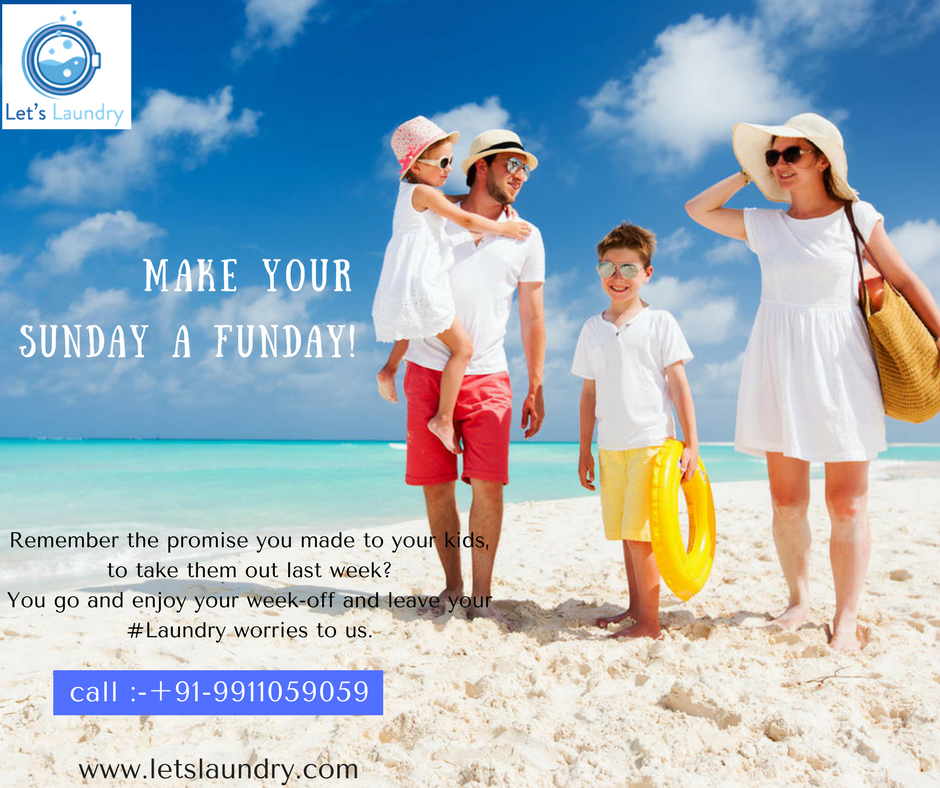LetsLaundry's tweet photo. Remember the promise you made to your kids, to take them out last week? 
You go and enjoy your week-off and leave your
#Laundry_Worries to us.
Schedule your pick up now :- +91 9911059059
Visit Us @ https://t.co/jTYQ87orYC https://t.co/mG8hUKTAwl