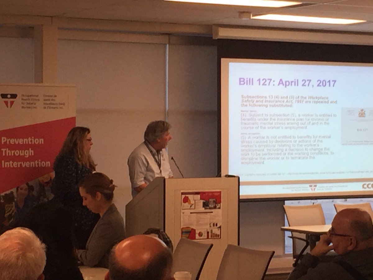 OHCOWclinics's tweet photo. John Oudyk and @SueAdairFreeman launch the StressAssess app at Occ-Tober #PreventionThroughIntervention @CCOHS https://t.co/Z8EKeE0VhD