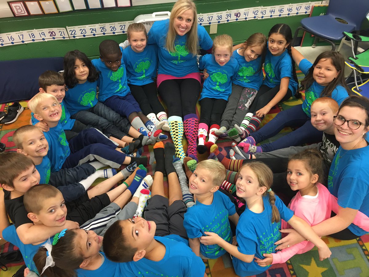 MissETechie's tweet photo. Wearing our #MisfitSocks to show our individuality! #beingdifferentiscool @Miss_Fuller18 https://t.co/gp12vtqmJi