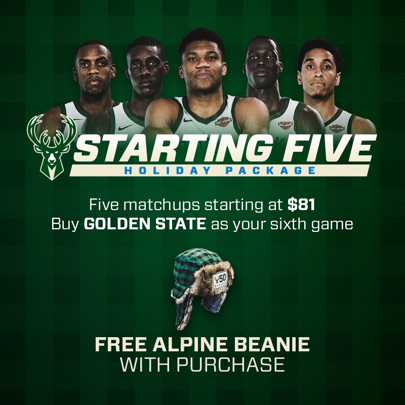 Start your holiday shopping TODAY!!  Pick your games at Bucks.com/Starting5 https://t.co/CTHMwFxSsl