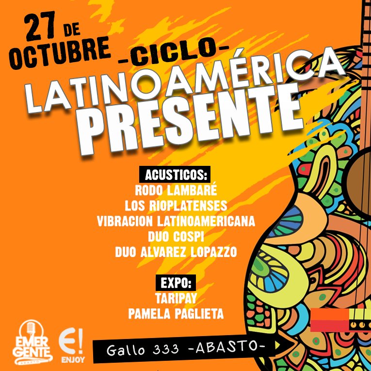 Hoy decimos: LATINOAMÉRICA PRESENTE! Una dirección: #Gallo333, pero muchos lugares.
El Vuelo parte a las 21hs, precio $50 👇
